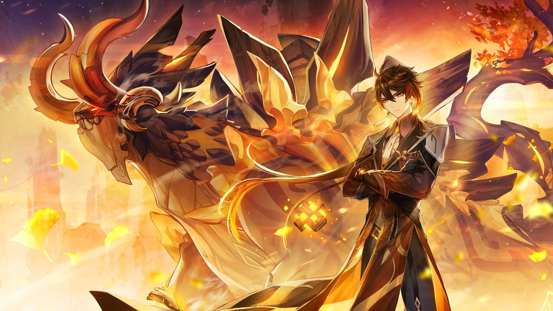 Zhongli Genshin Impact Wallpapers