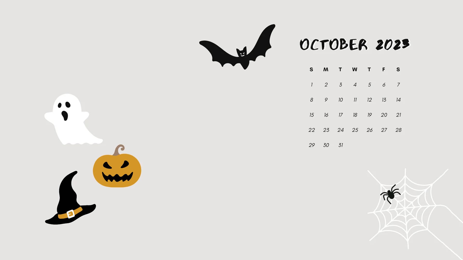 October Desktop Calendar Wallpapers