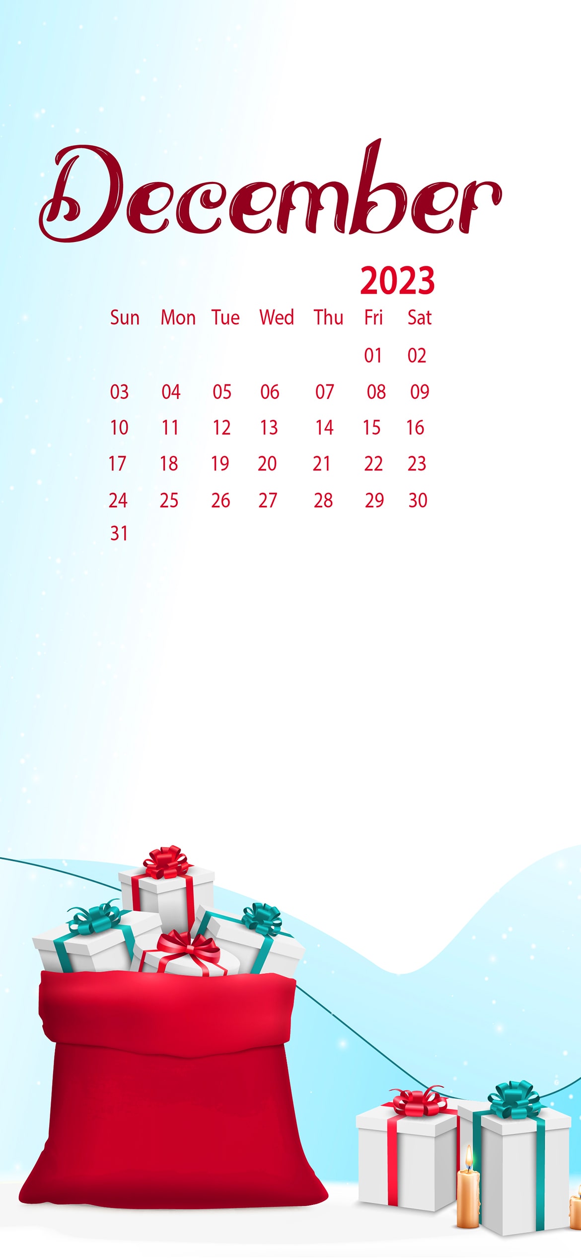 December Calendar 2023 Wallpapers