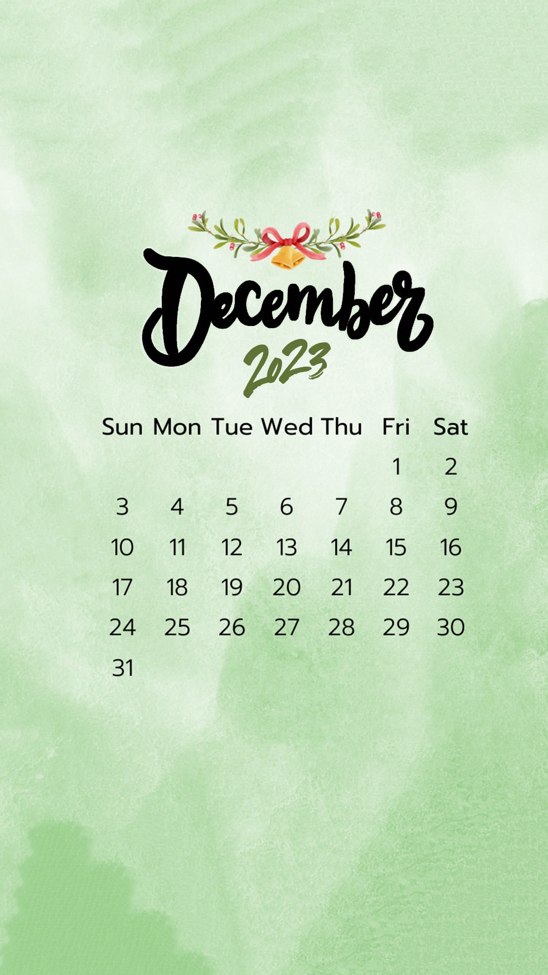 December Calendar 2023 Wallpapers