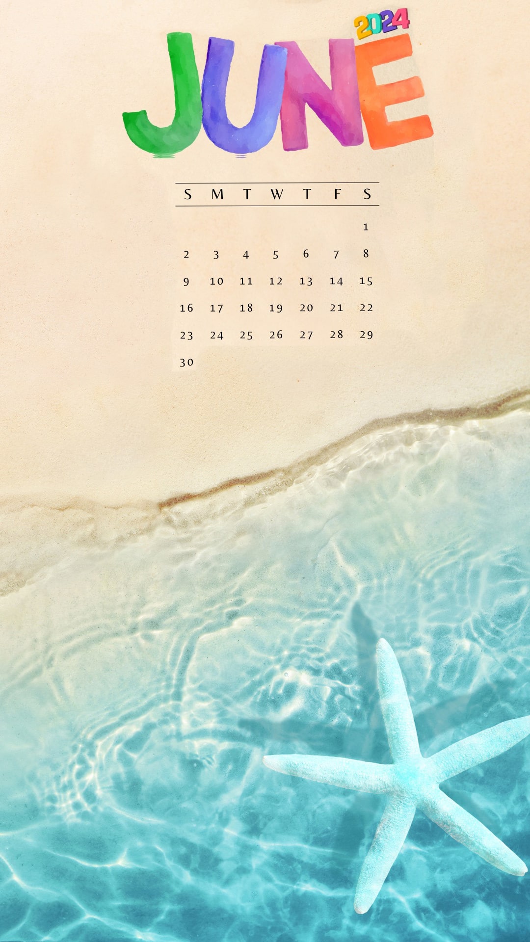 June 2024 Calendar Wallpapers