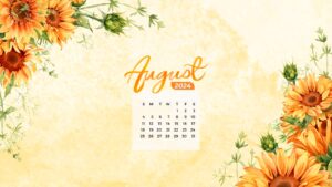 2024 August Calendar Wallpapers