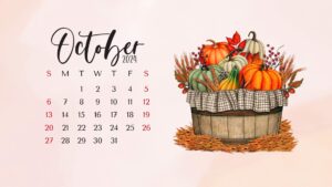 2024 October Calendar Wallpapers