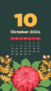 2024 October Calendar Wallpapers