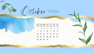 October 2024 Calendar Wallpapers