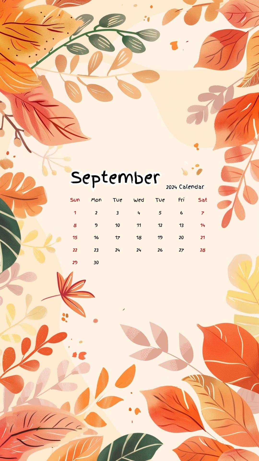 September 2024 Calendar Wallpapers