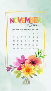 November 2024 Calendar Wallpapers