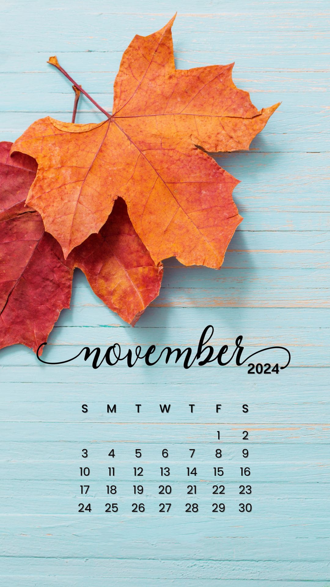 November 2024 Calendar Wallpapers