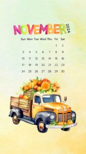 November Calendar 2024 Wallpapers