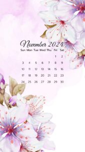 November Calendar 2024 Wallpapers