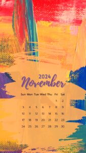 November Calendar 2024 Wallpapers