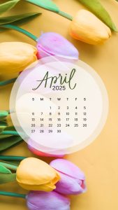 April 2025 Calendar Wallpapers